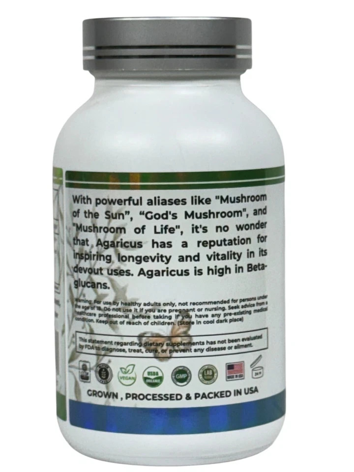 Mother Nature Agaricus Kidney & Liver Support Supplement – Mushroom Blend