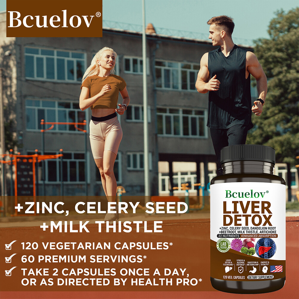 Liver Detox Cleanse & Repair Formula with Milk Thistle, Dandelion, Artichoke