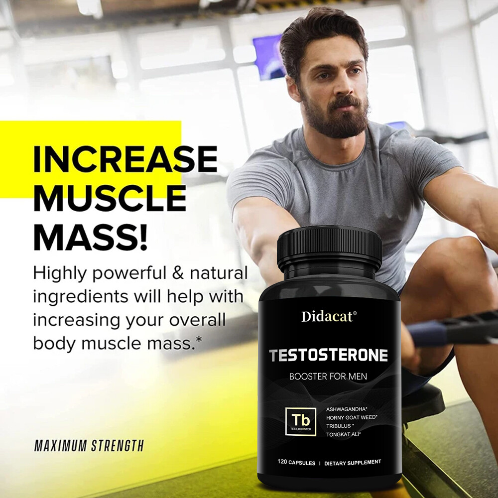 Male Enhancement Energy & Endurance Booster,Testosteron Booster 120 Capsules
