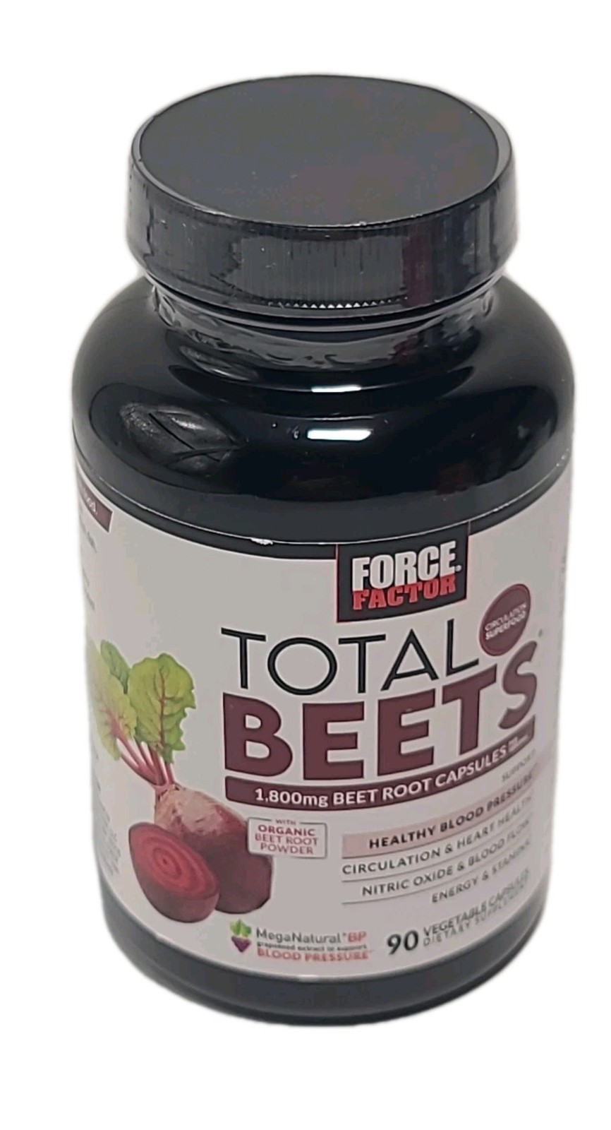Force Factor TOTAL BEETS Blood Pressure Support• 90 CAPSULES ( Pack of 1 ) 04/29