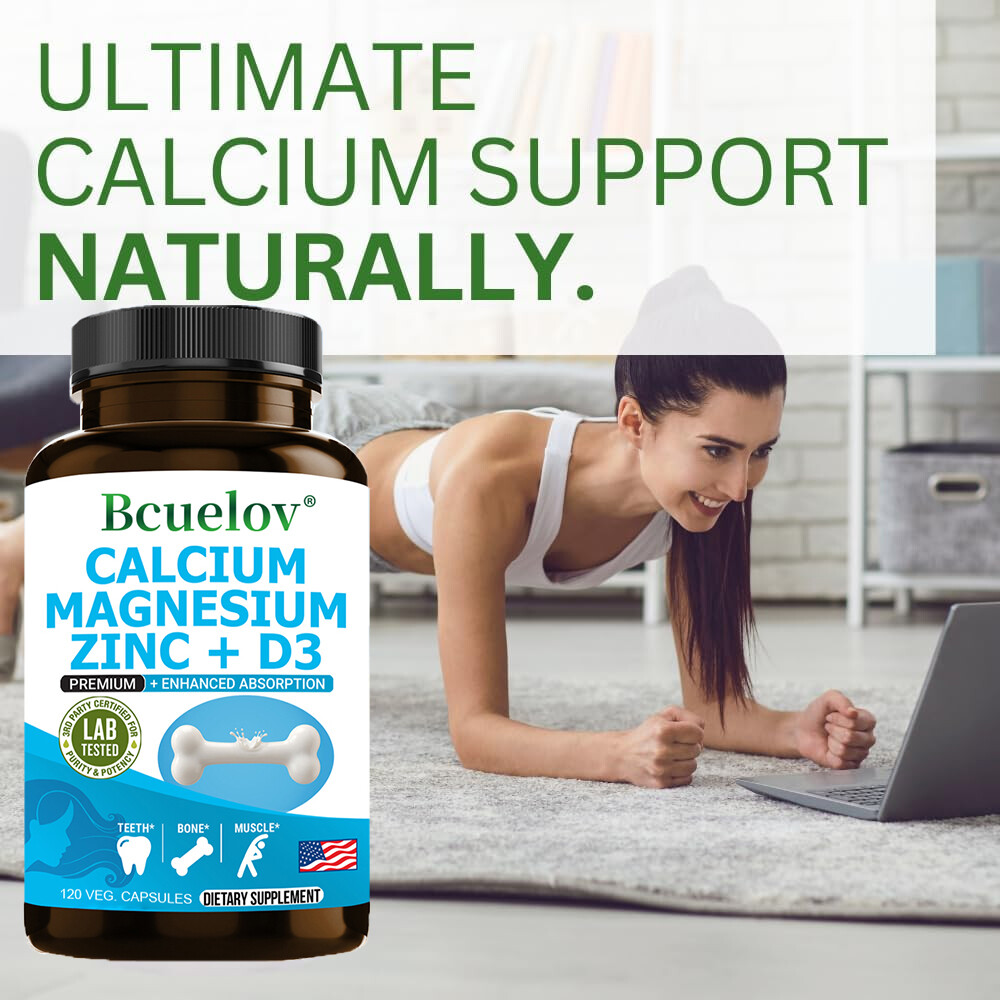 Calcium 1000mg+Magnesium 350mg Capsules – Support Teeth, Bone, Muscle Health
