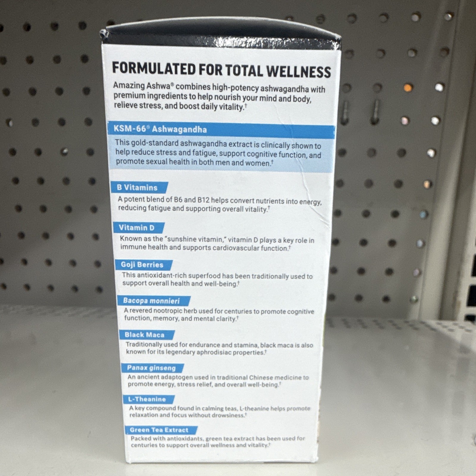 Force Factor Amazing Ashwa Clinical Strength KSM-66 Ashwagandha 60 Tablets