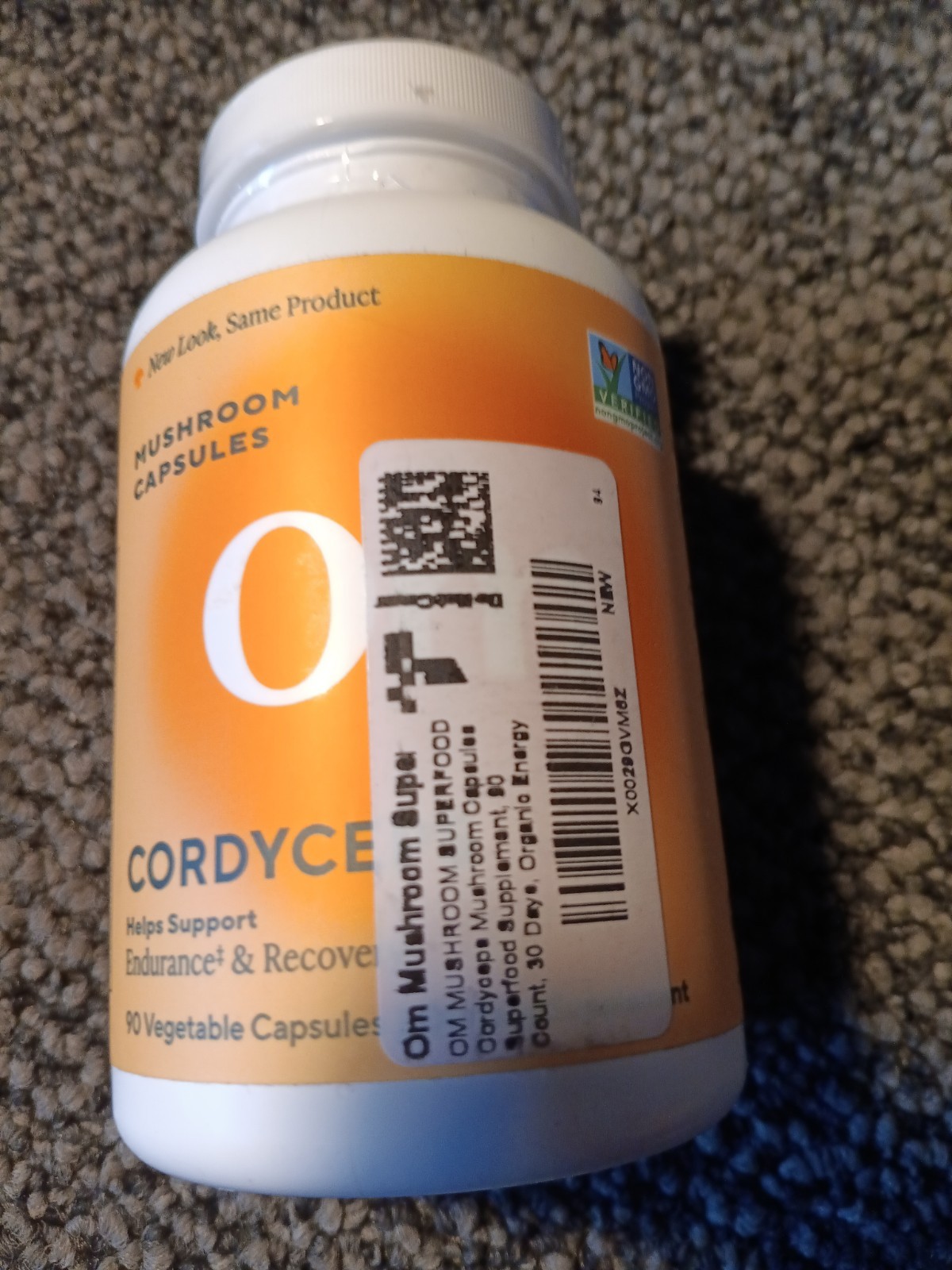 Om Mushroom Cordyceps Capsules Energy Endurance 2000mg 90 caps Exp. 3/27 New