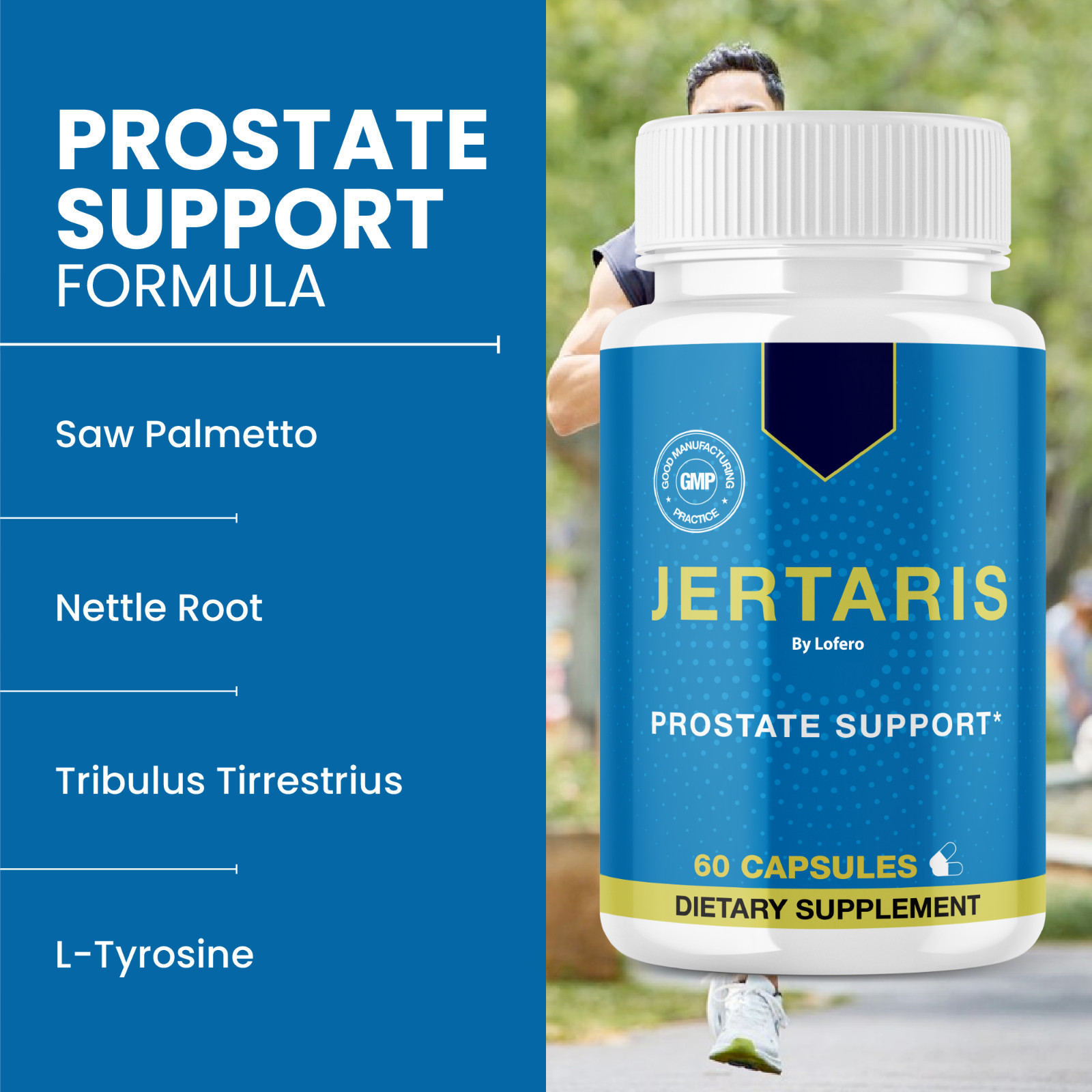 (2 Pack) Jertaris Pills for Men, Jertaris Advanced Male Prostate Health (120 ct)
