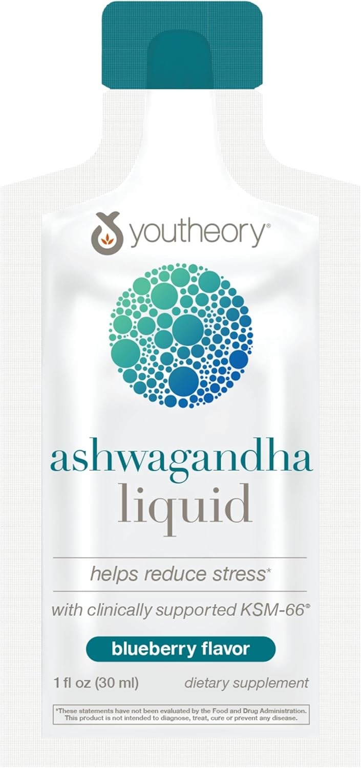 Youtheory Ashwagandha Liquid Uses Organic KSM-66 Herbal Blend to Support Energy