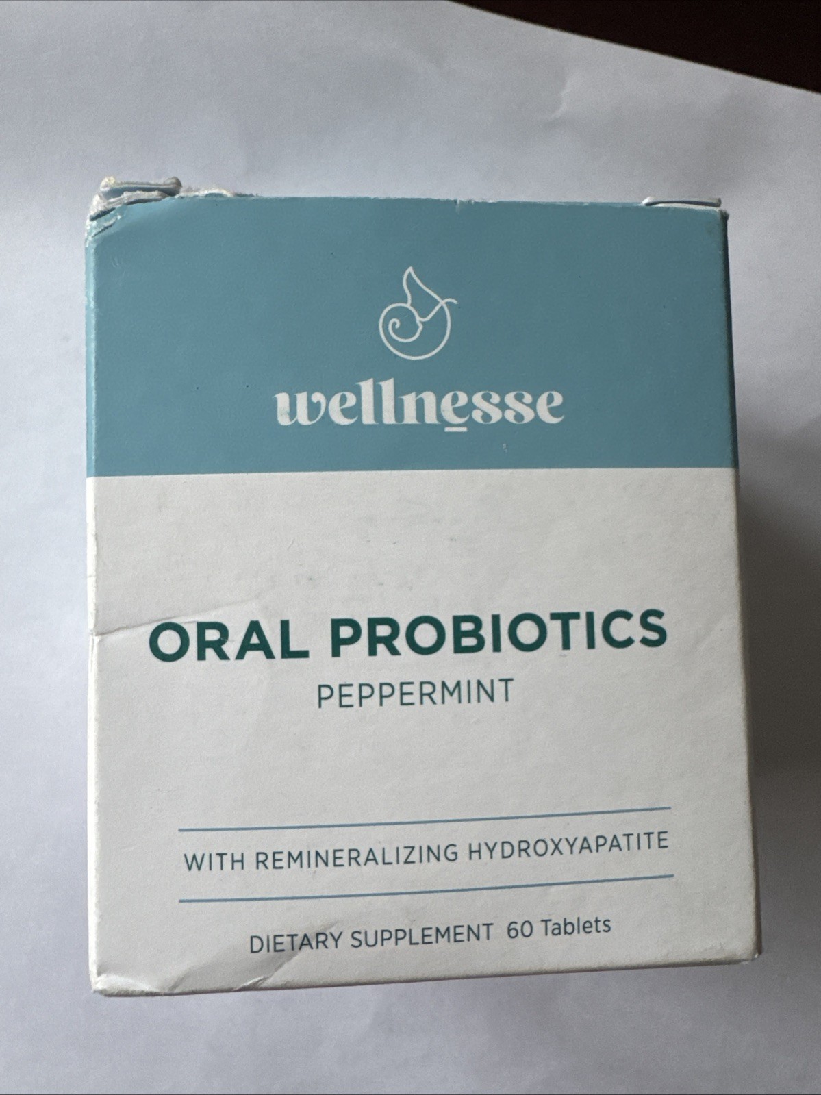 Wellnesse Oral Probiotic Mints With Hydoxyapatite Peppermint Flavored 60 Tablets