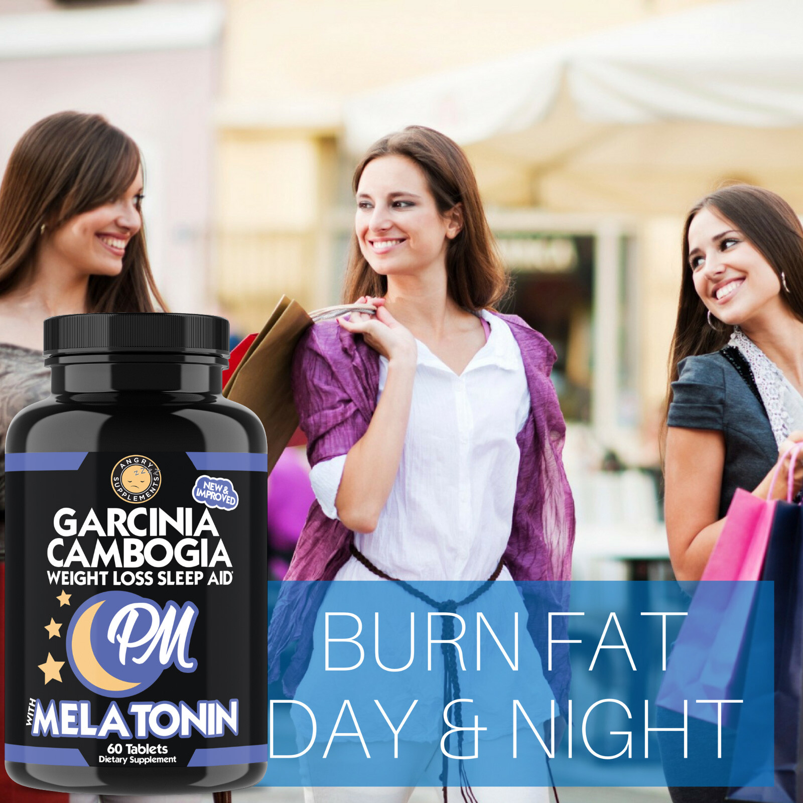 Weight Loss and Sleep Aid Garcinia Cambogia PM Sleep Burn Fat and Rest Aid 2PK