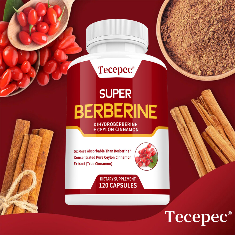 Super Berberine 250mg Dihydroberberine with Ceylon Cinnamon 30 to 120 Capsules