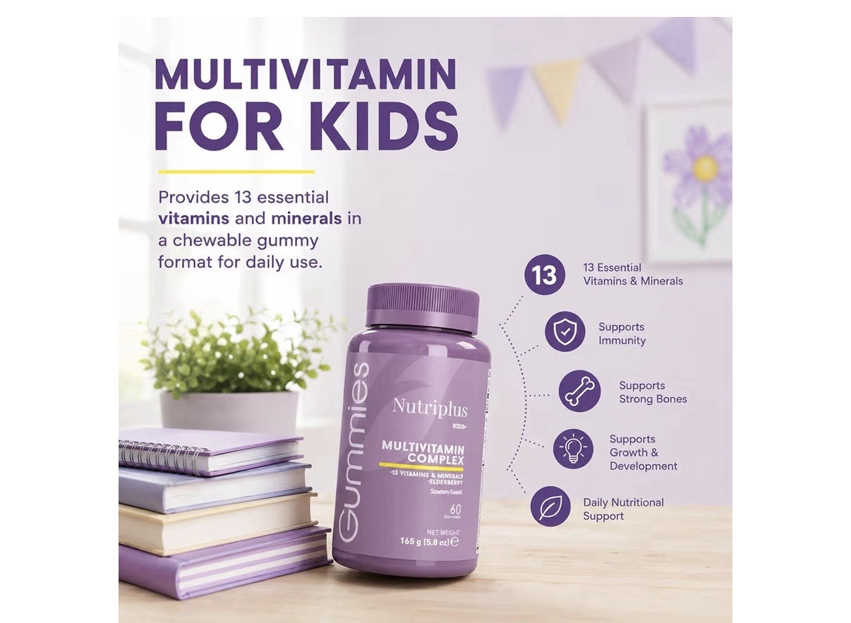 FARMASi Nutriplus Kids Multivitamin Gummies Immune Support 60 Strawberry