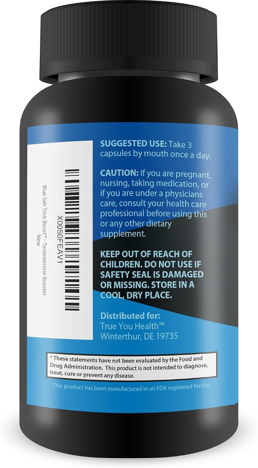 Testosterone Booster for Men Energy Strength & Stamina Support Capsules 90ct