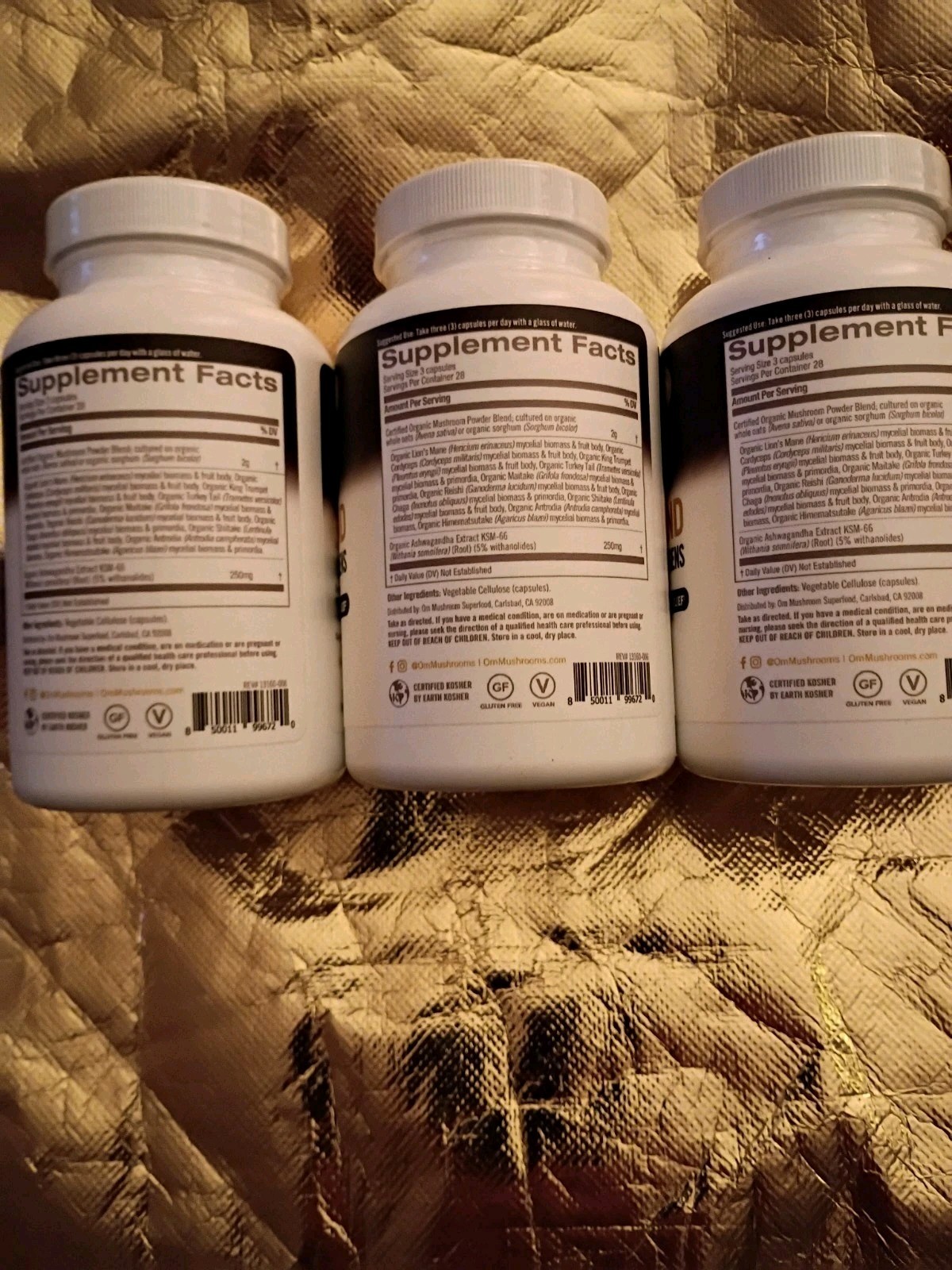Om – Mushroom Superfood Master Blend – 84 Count (Pack of 3) Exp10/26