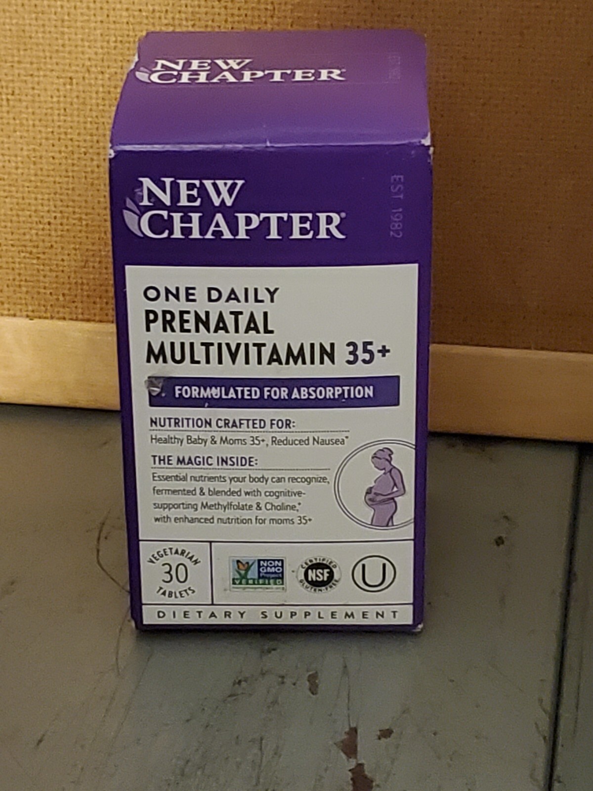 (EXP 09/26) New Chapter One Daily Prenatal Multivitamin 35+ Supplement – 30 ct.