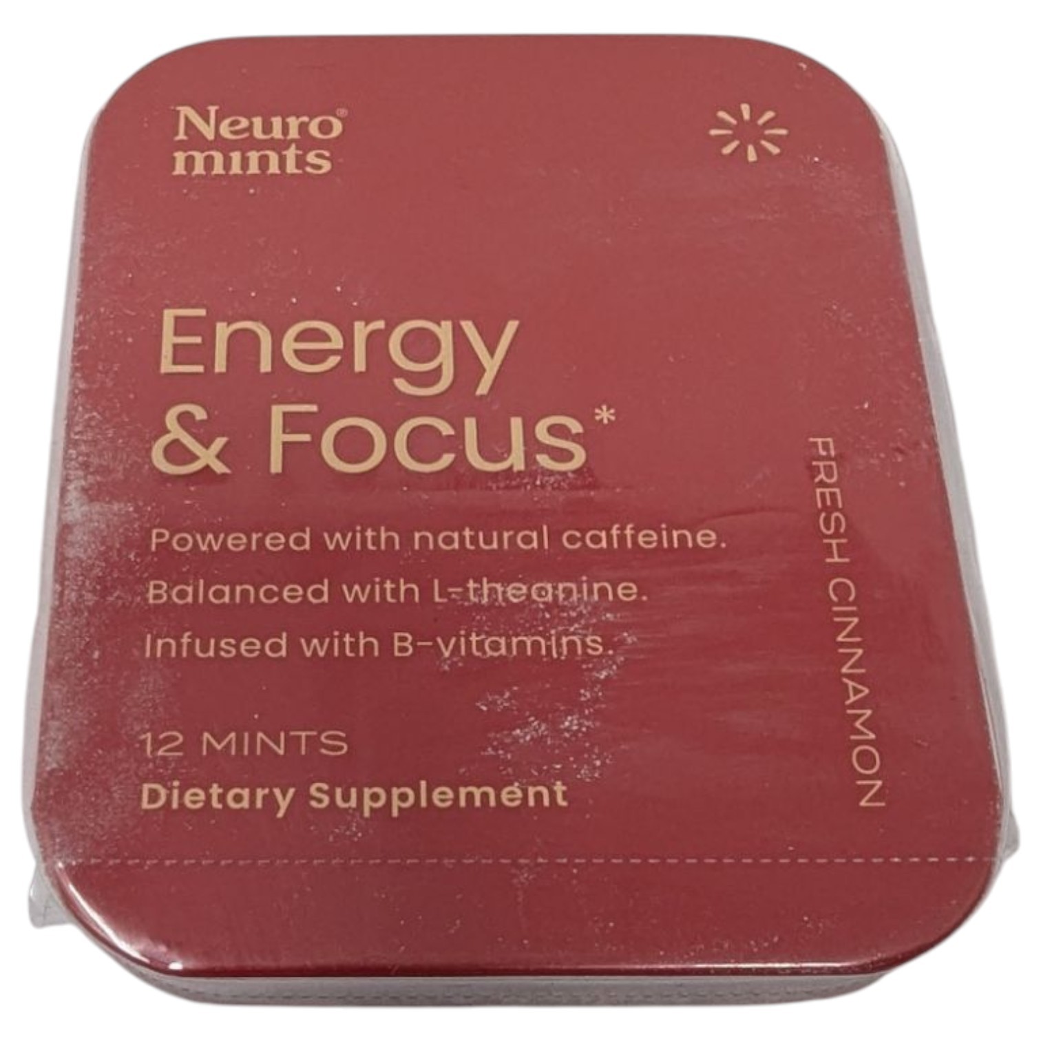 Neuro Mints L-theanine B-12 Nootropics Caffeine 2pk 24pc Energy & Focus Cinnamon