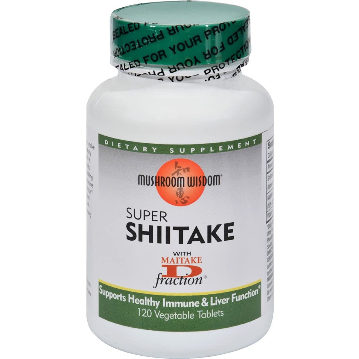 Super Shiitake Mushroom Dietary Supplement By Wisdom 120 Tablets 4 1 Pack