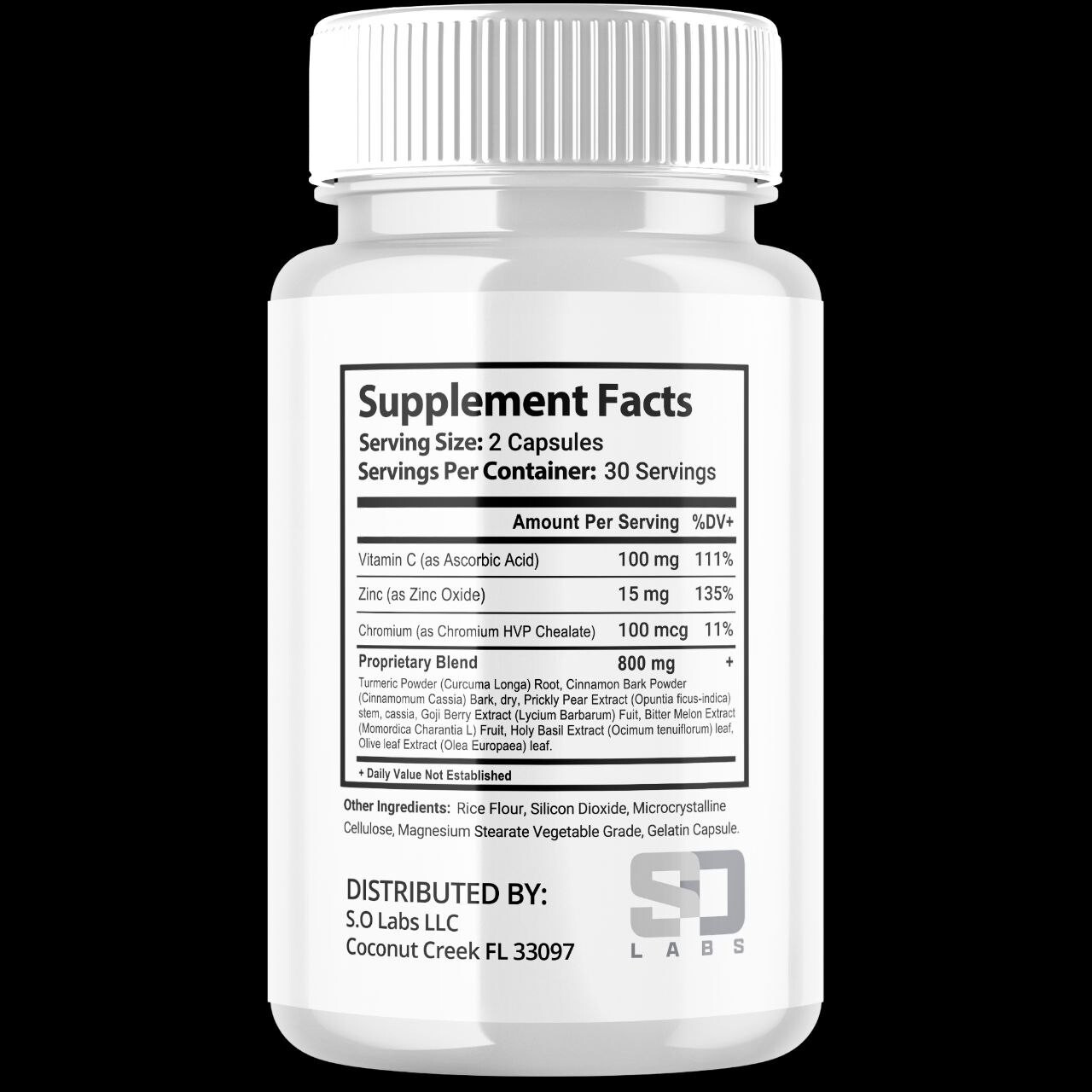 Glucoberry, Gluco Berry Blood Sugar Support Supplement MD Formula (60 Capsules)