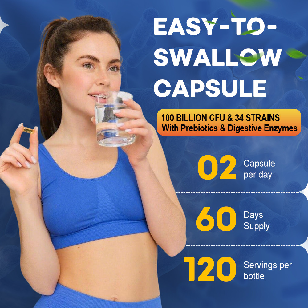 Probiotics 100 Billion CFU Potency Digestive Immune Health 240 Capsules DIGESTIV