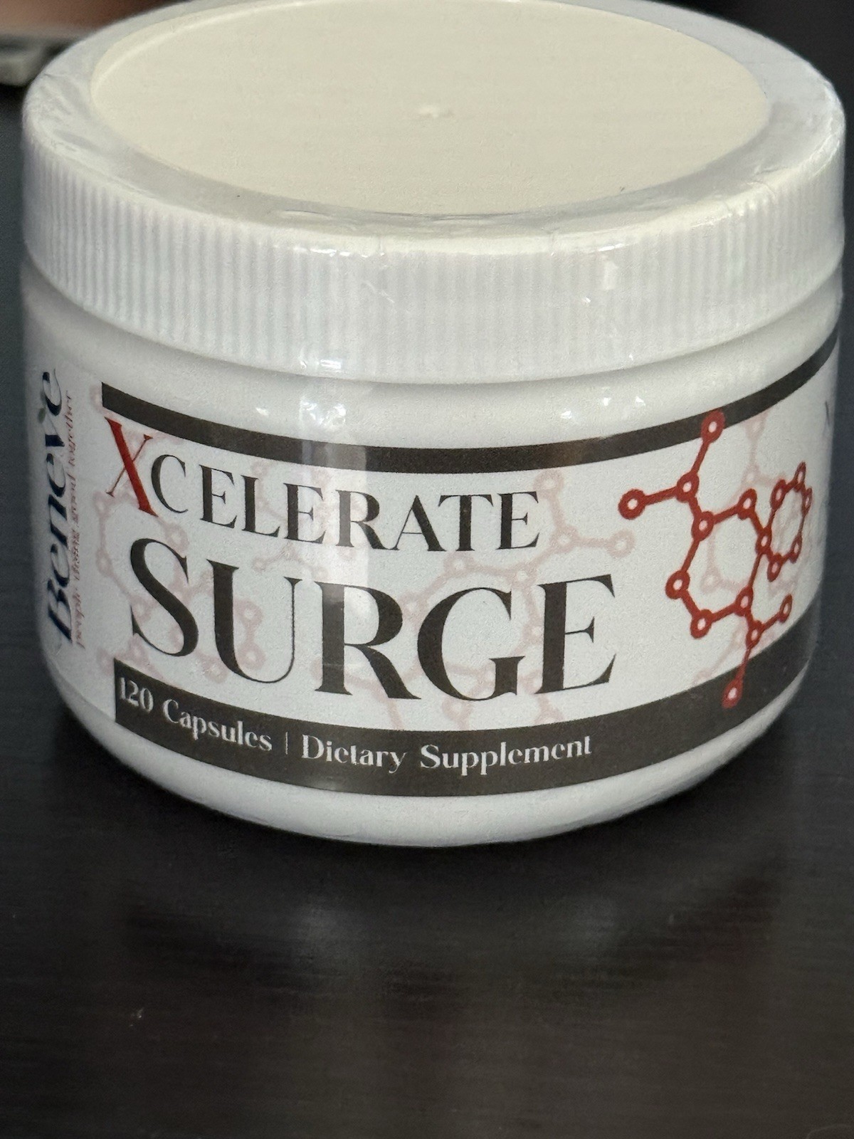 Beneve Xcelerate SURGE – 120 Caps – New & Sealed – Free Shipping – Exp: 04/27