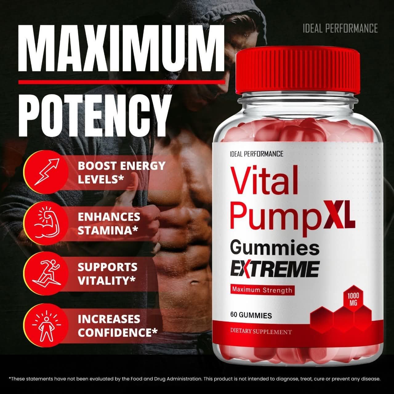 VitalPumpXL Vital Pump XL Max Supplement – 300 Gummies (5 Pack)