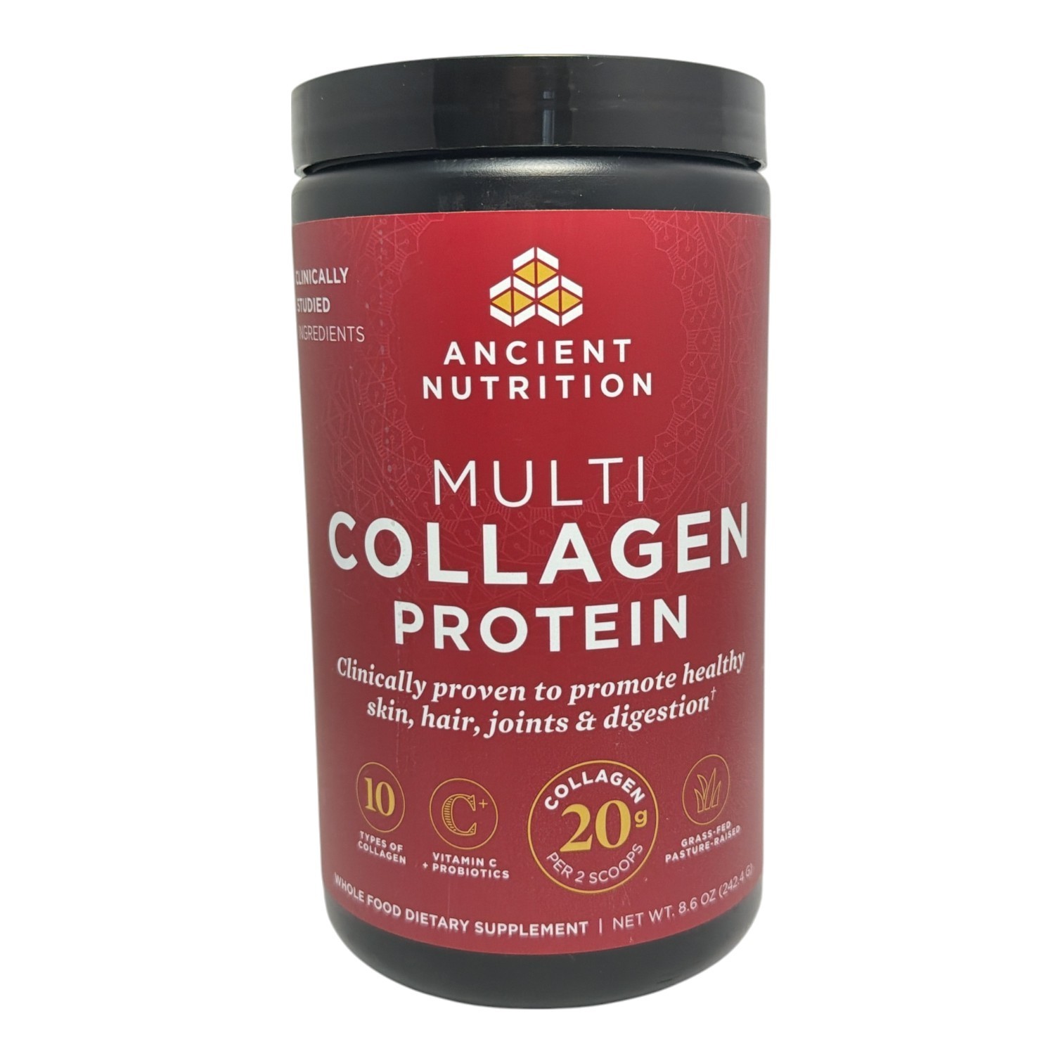 *Ancient Nutrition Multi Collagen Protein Whole Food Dietary Supplement 8.6oz.
