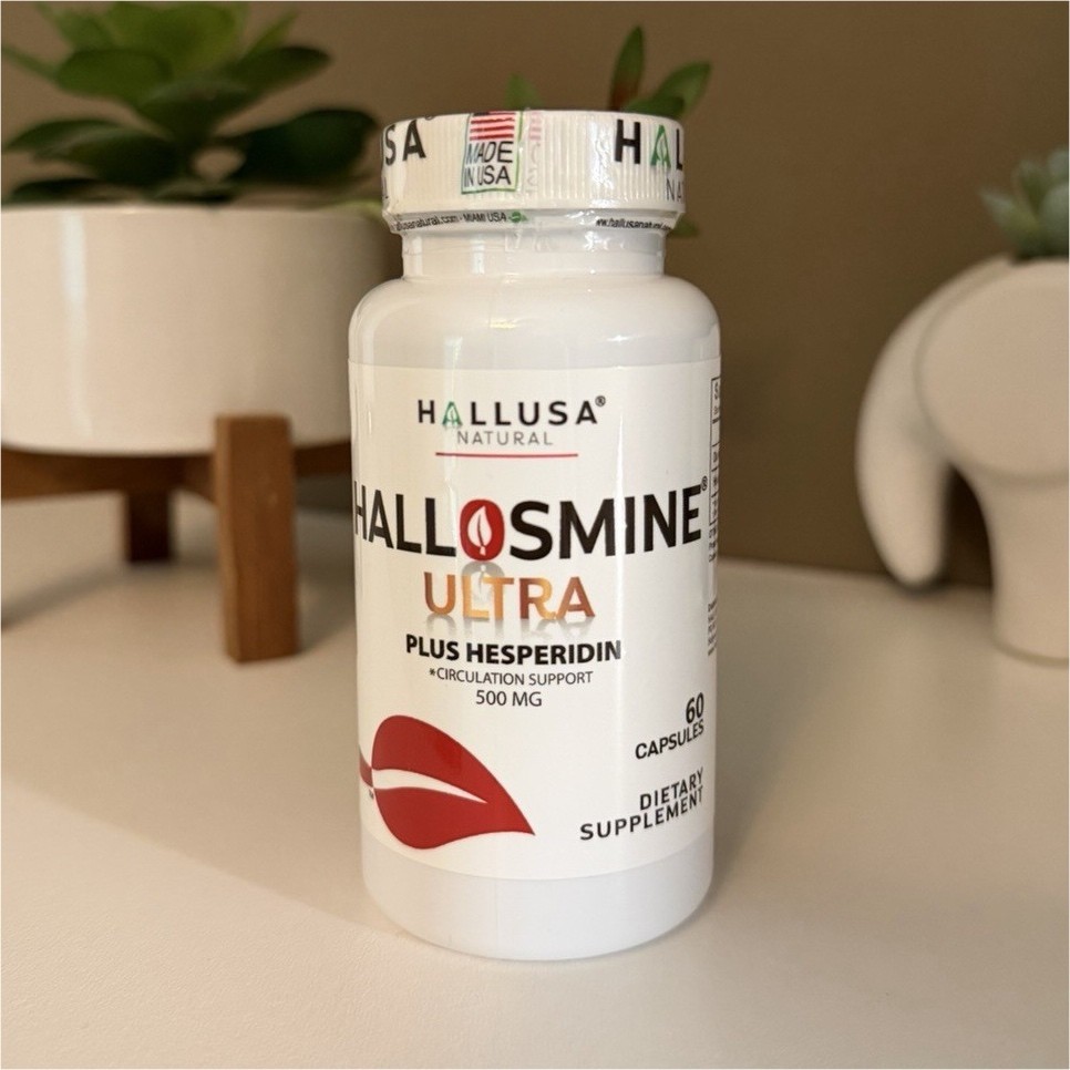 Hallusa Natural Hallosmine Hesperidin 60 Capsules 500mg Dietary Supplement