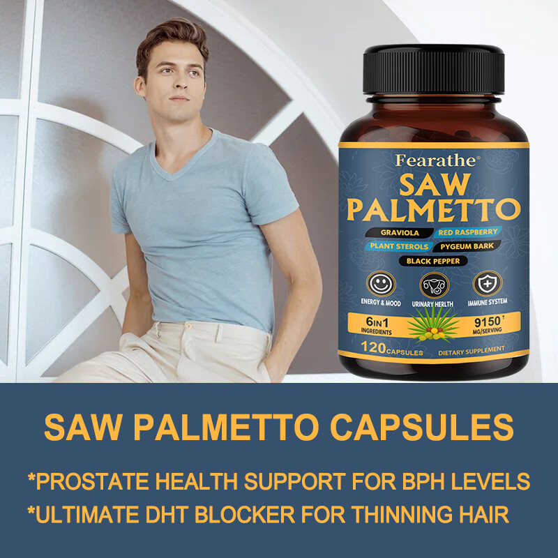 Saw Palmetto – Premium Urinary System Health Support 30 To 120 Capsules