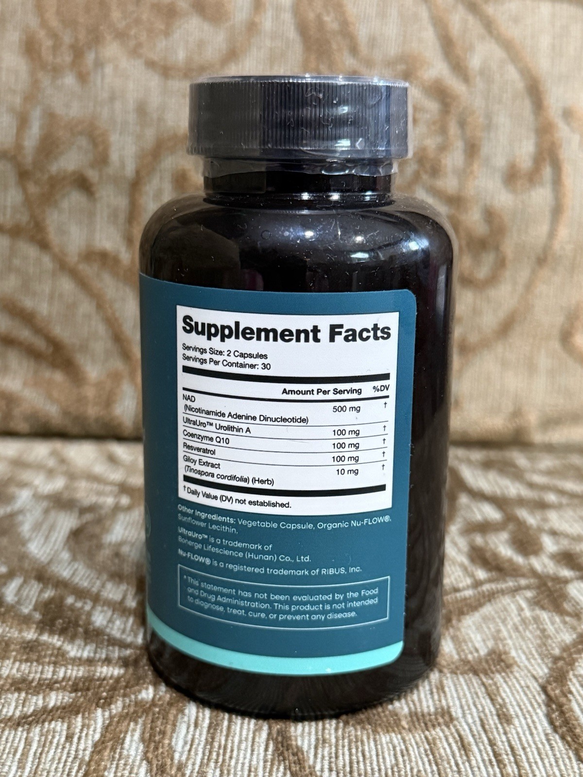 ETTA VITA NAD+ Liposomal Urolithin A CoQ10 Anti-Aging Supplement 60 Capsules