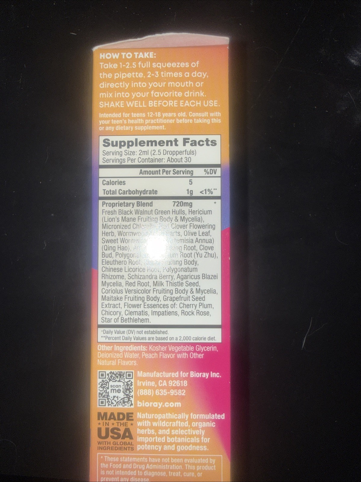 Rayz®, Life Is Peachy, For Teens, Peach, 2 fl oz (60 ml) New