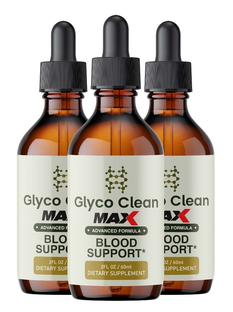 (3 Pack) Glyco Clean Drops Max, Glyco Clean Advanced Formula Glycogen Support