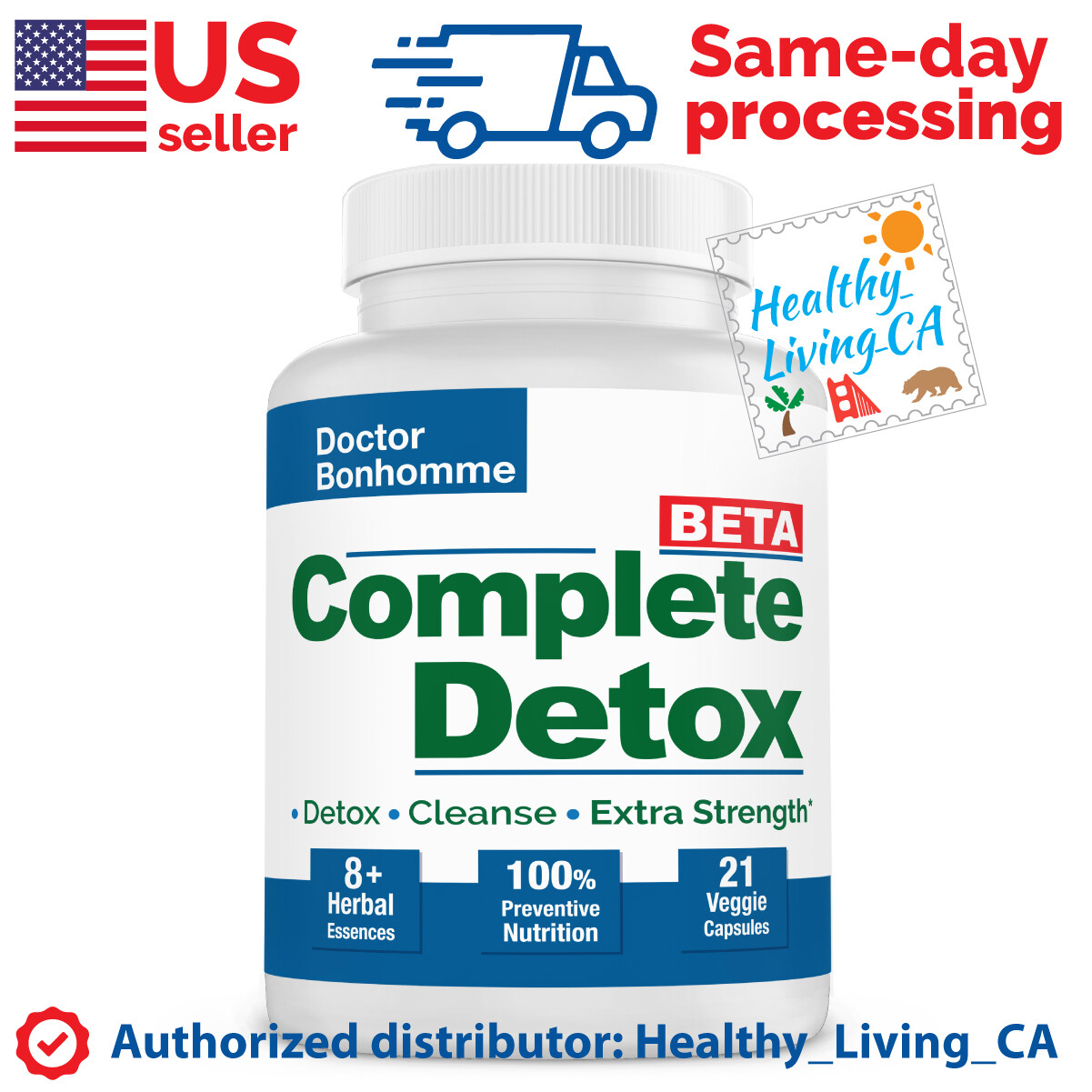 Longevity Complete Detox [BETA Formula ]7 Day 21 Caps – Accelerated Whole Body D