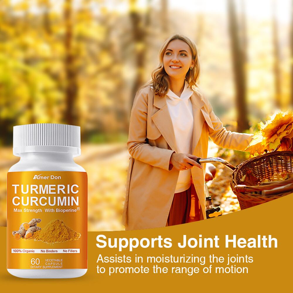 Organic Turmeric Curcumin 10000mg – 95% High Strength Capsules with Black Pepper