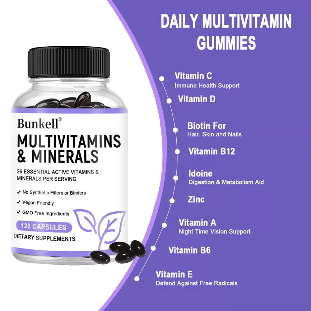 Multi Vitamin 26 Essential Vitamins & Minerals Multivitamin Multimineral Daily