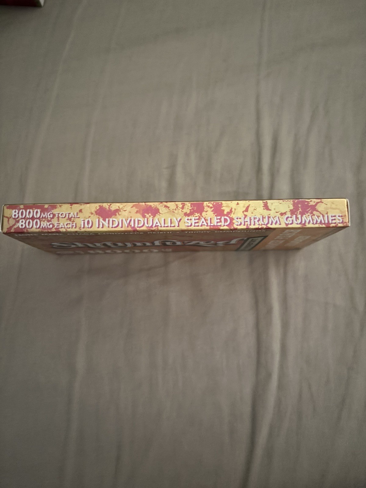 Shrumfuzed 8000mg summer peach Gummy Medicinal Supplement 10ct