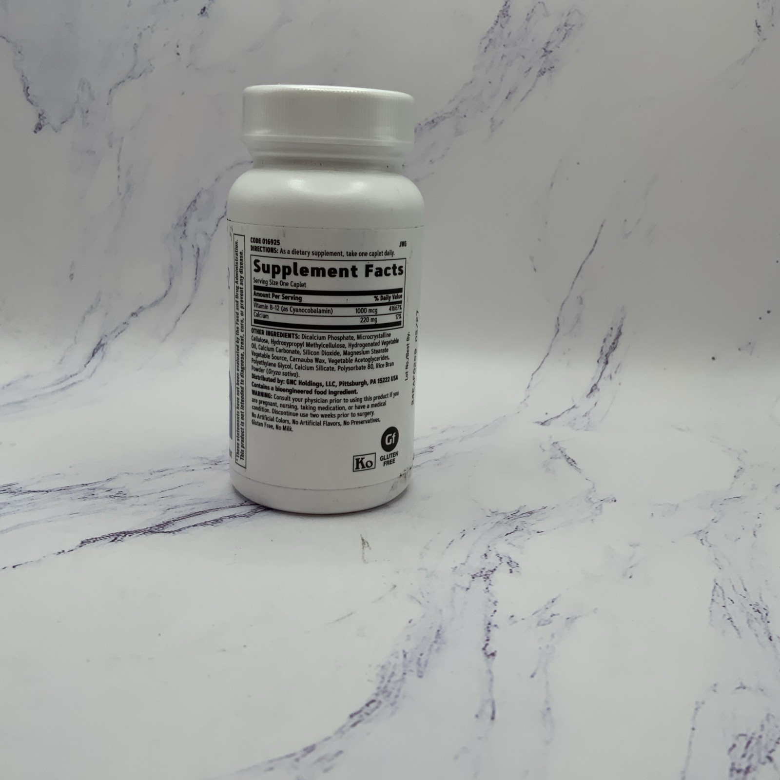 GNC Vitamin B-12 1000 mcg 90 Tablets Exp02/2027 sealed