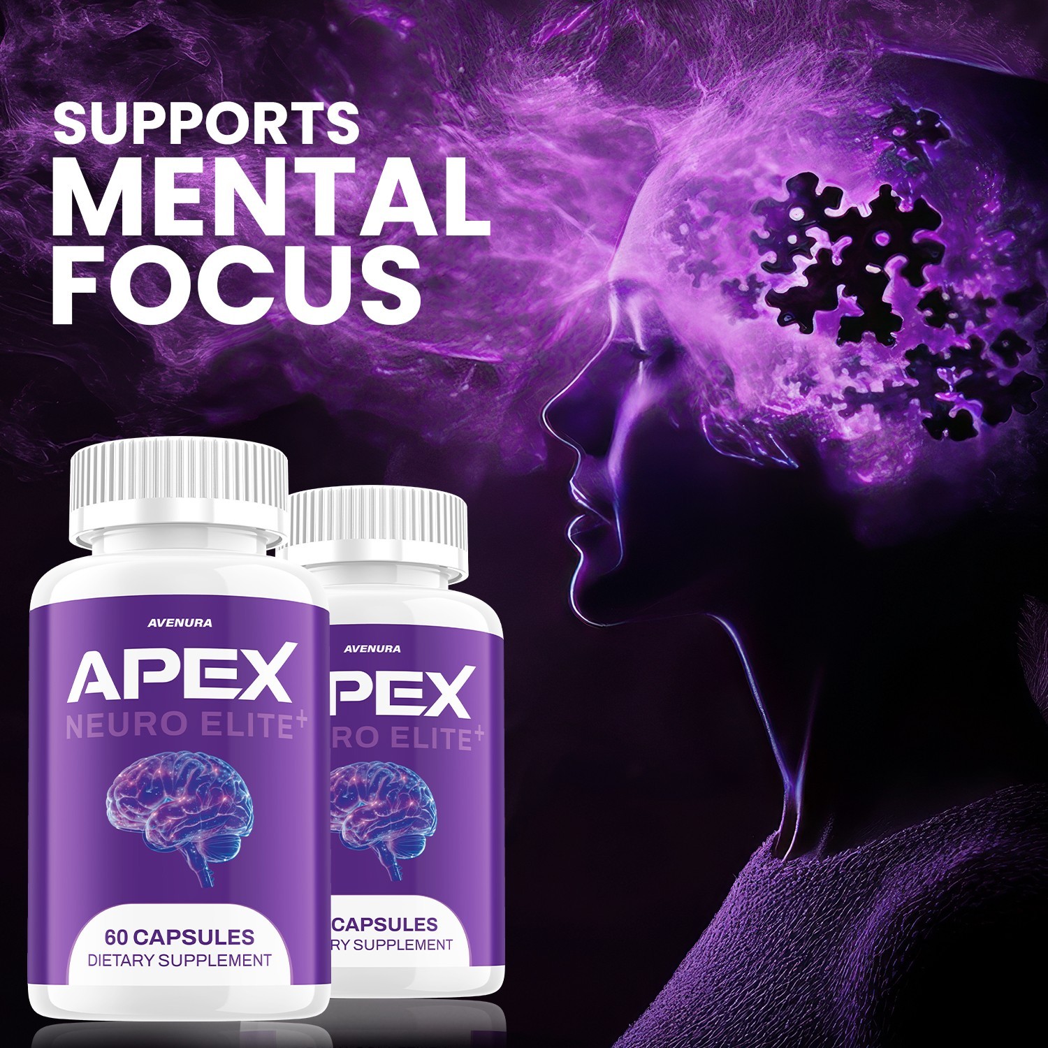 (3 Pack) Apex Neuro Elite Capsules – ApexNeuro Elite Natural Blend Memory Focus