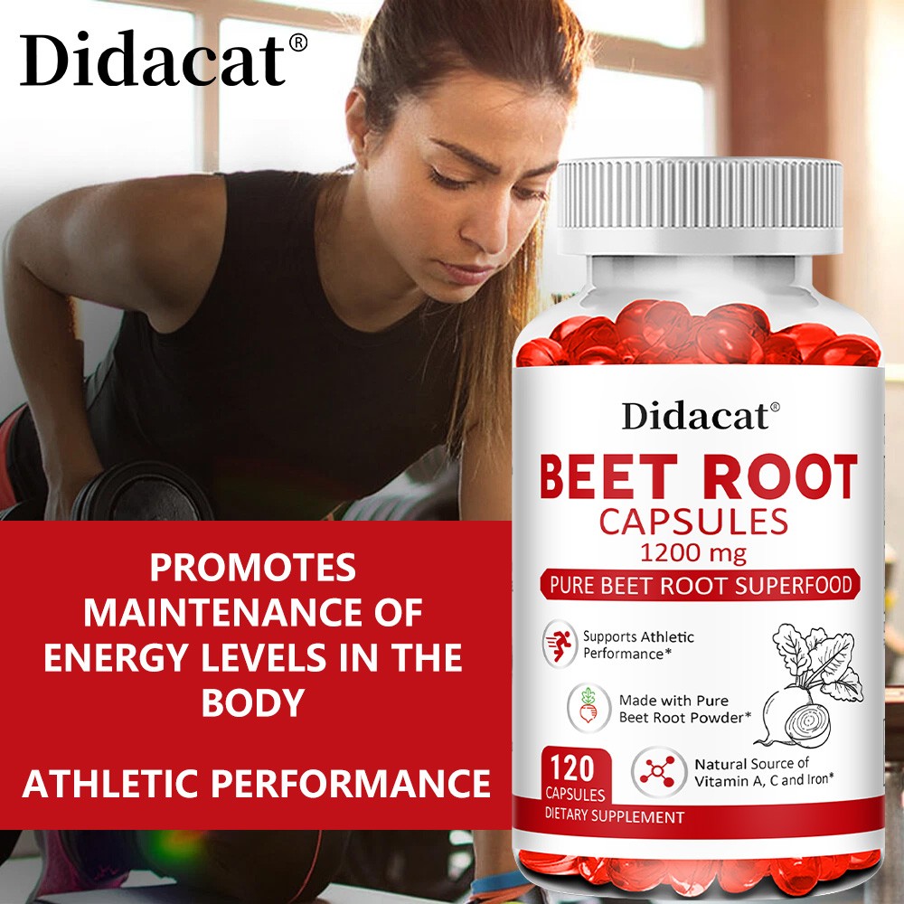 Beet Root 120 Caps,Boost Stamina,Healthy Blood Flow,Digestion & Immune Wellness