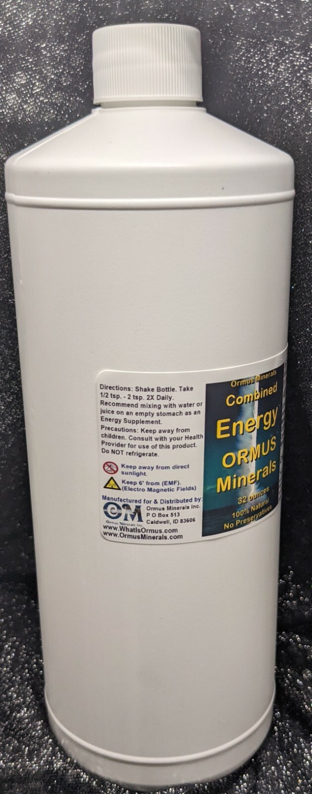 Combined Energy Ormus Mental Health Clarity Vision Immunity Aches Pains 32oz