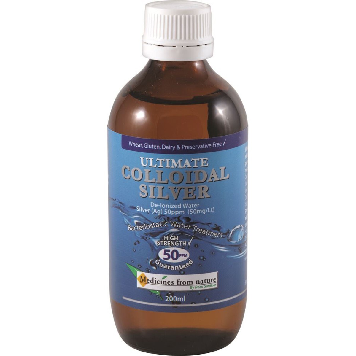 New Medicines From Nature Ultimate Colloidal Silver 50ppm 200ml