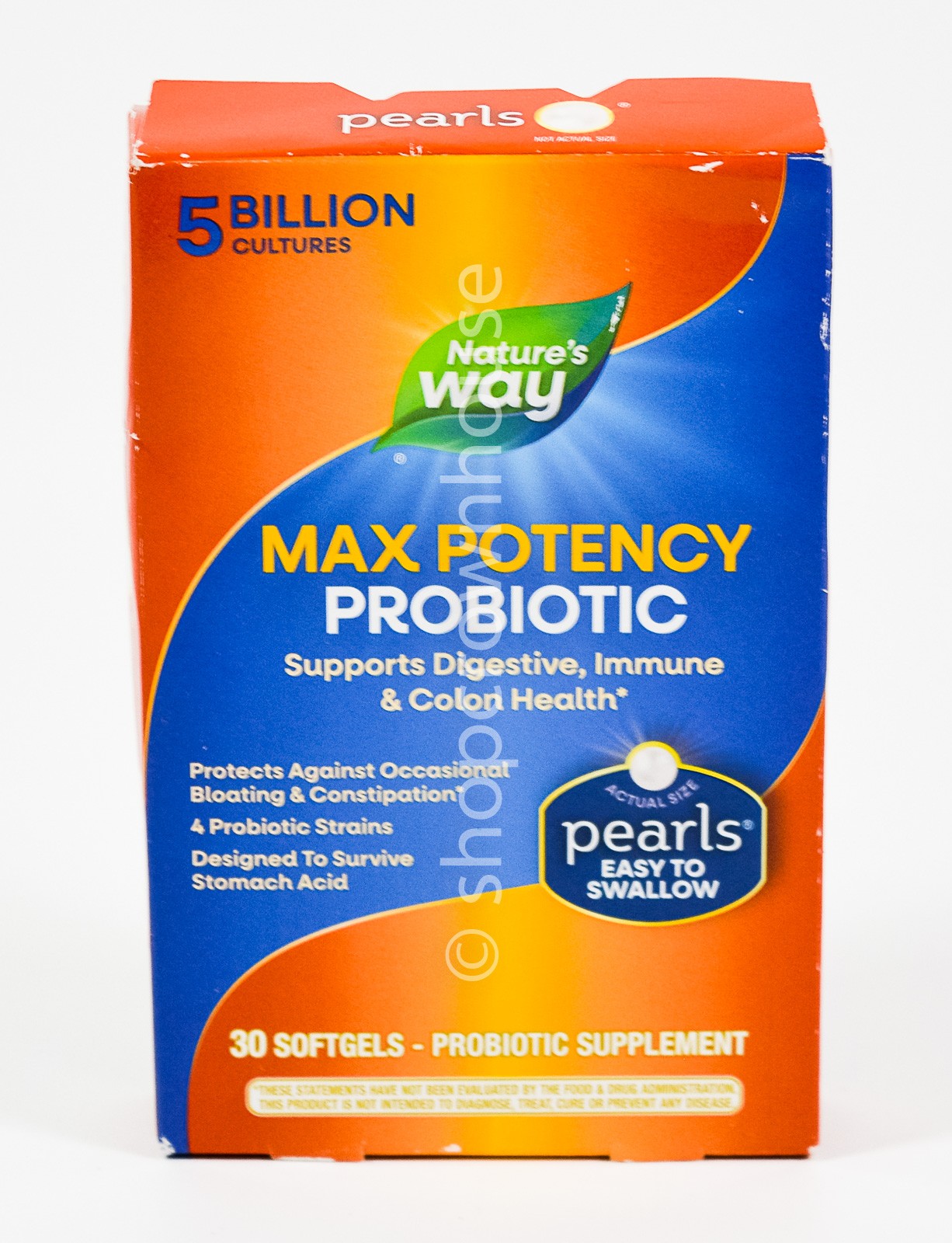 Natures Way MAX POTENCY Probiotic Digestive & Immunity 30 PEARLS Softgel 12/2026