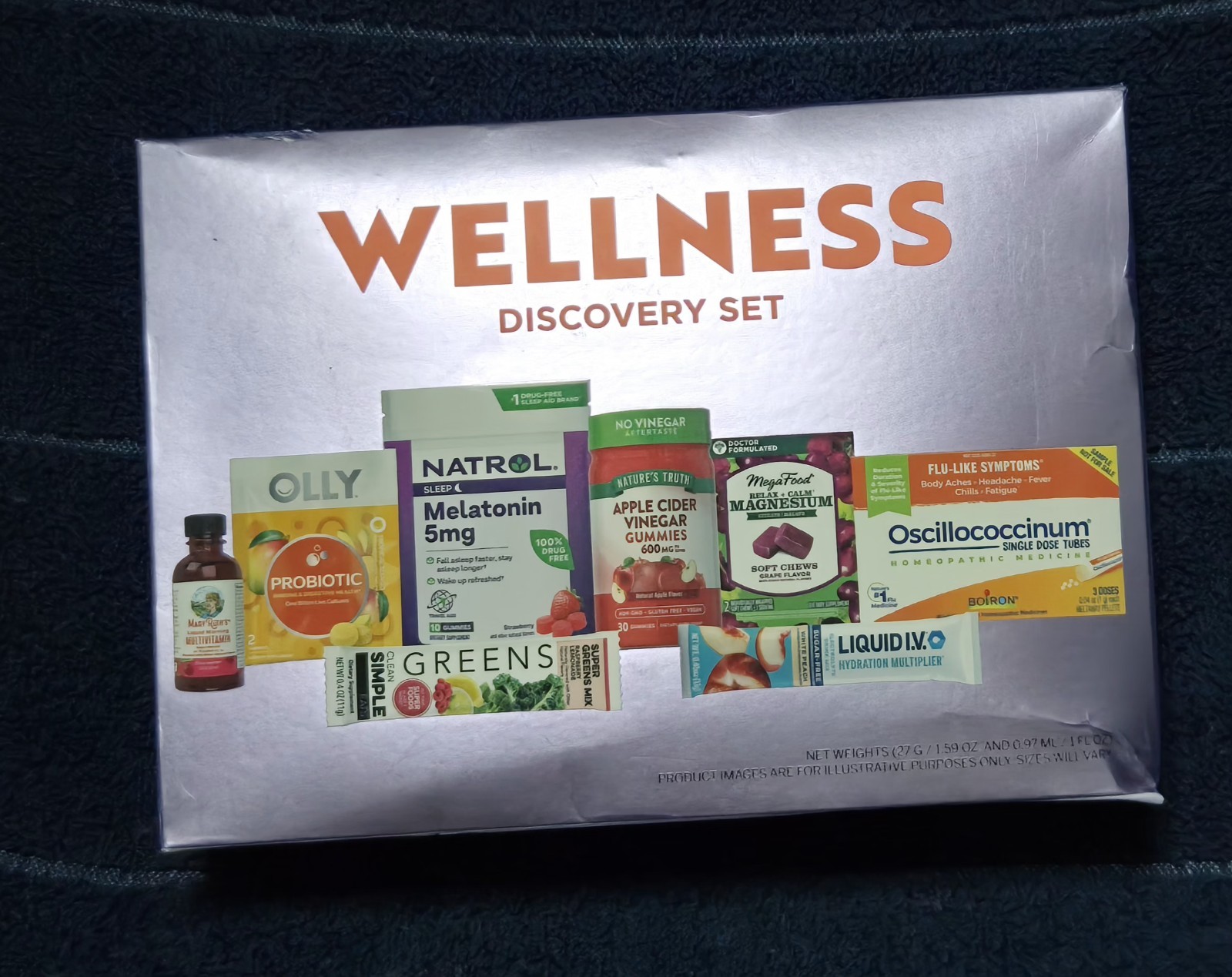 Wellness Best of Box Discovery Set Olly MegaFood MaryRuth’s Liquid IV Natrol