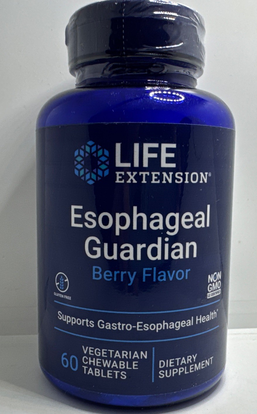 Life Extension Esophageal Guardian Berry Flavor 60 Veg Chewable Exp 02/2027-US