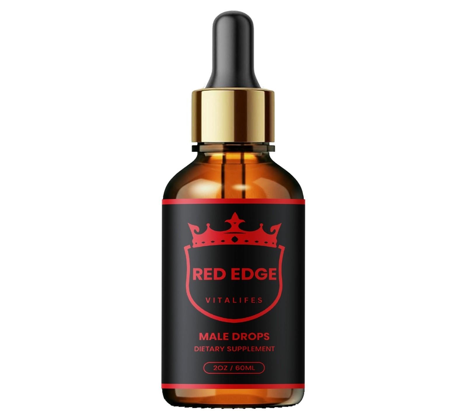 (3 Pack) Red Edge Male Support Drops Advanced RedEdge Supplement 90 Servings