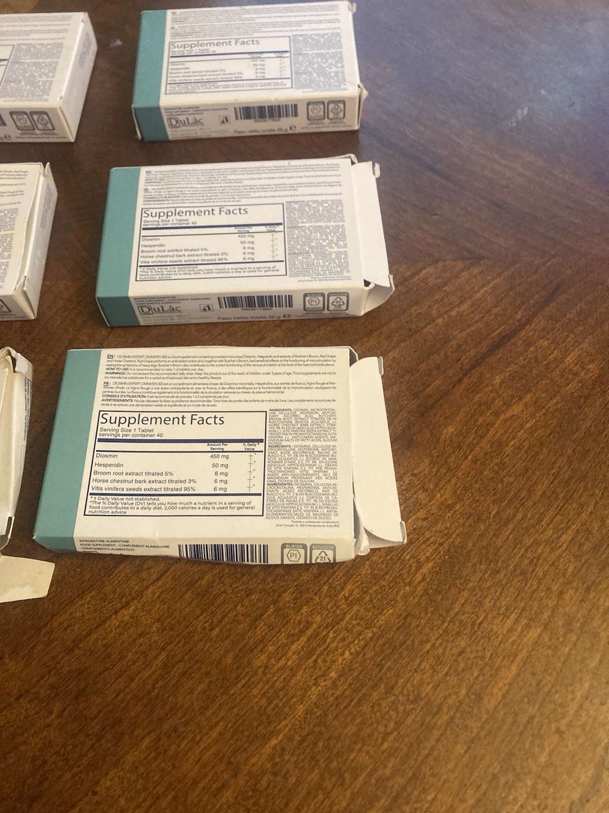 DuLac Pharma – Diosmin Expert Omniven 500 Tablets Blood & Circulatory Lot Of 6