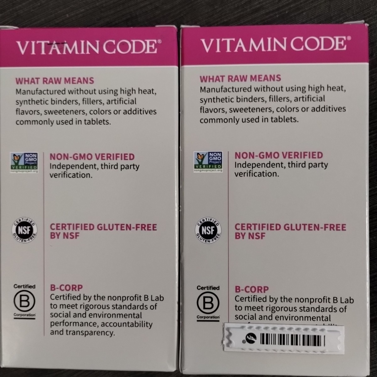 (2) Garden of Life Vitamin Code Women Whole Good Multivitamin, 120 Caps Ea 12/26