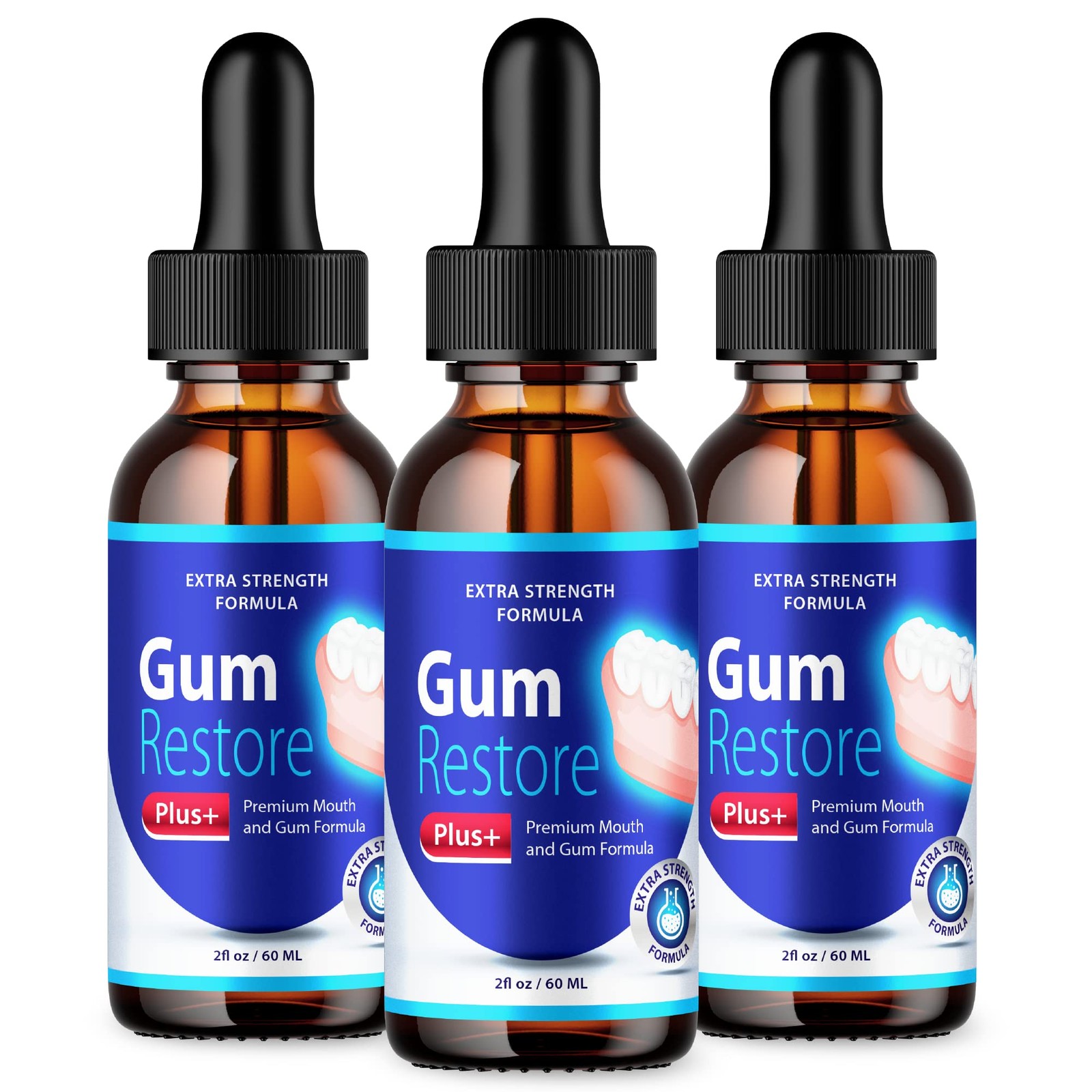 GumRestorePlus Gum Restore Plus Liquid Supplement (3 Pack)