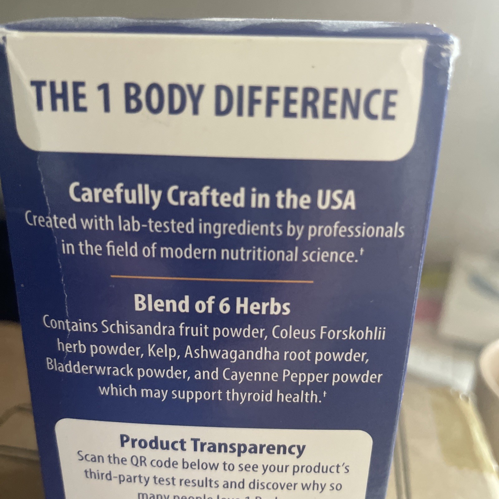 1 Body Thyroid Support Supplement Advanced 30 Day Supply (60 Caps) With Iodine