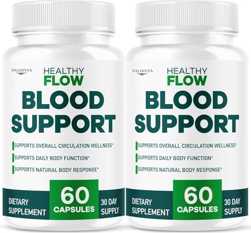 Healthy Flow Blood Support Supplement Capsules Circulation 2 Pack 120Ct