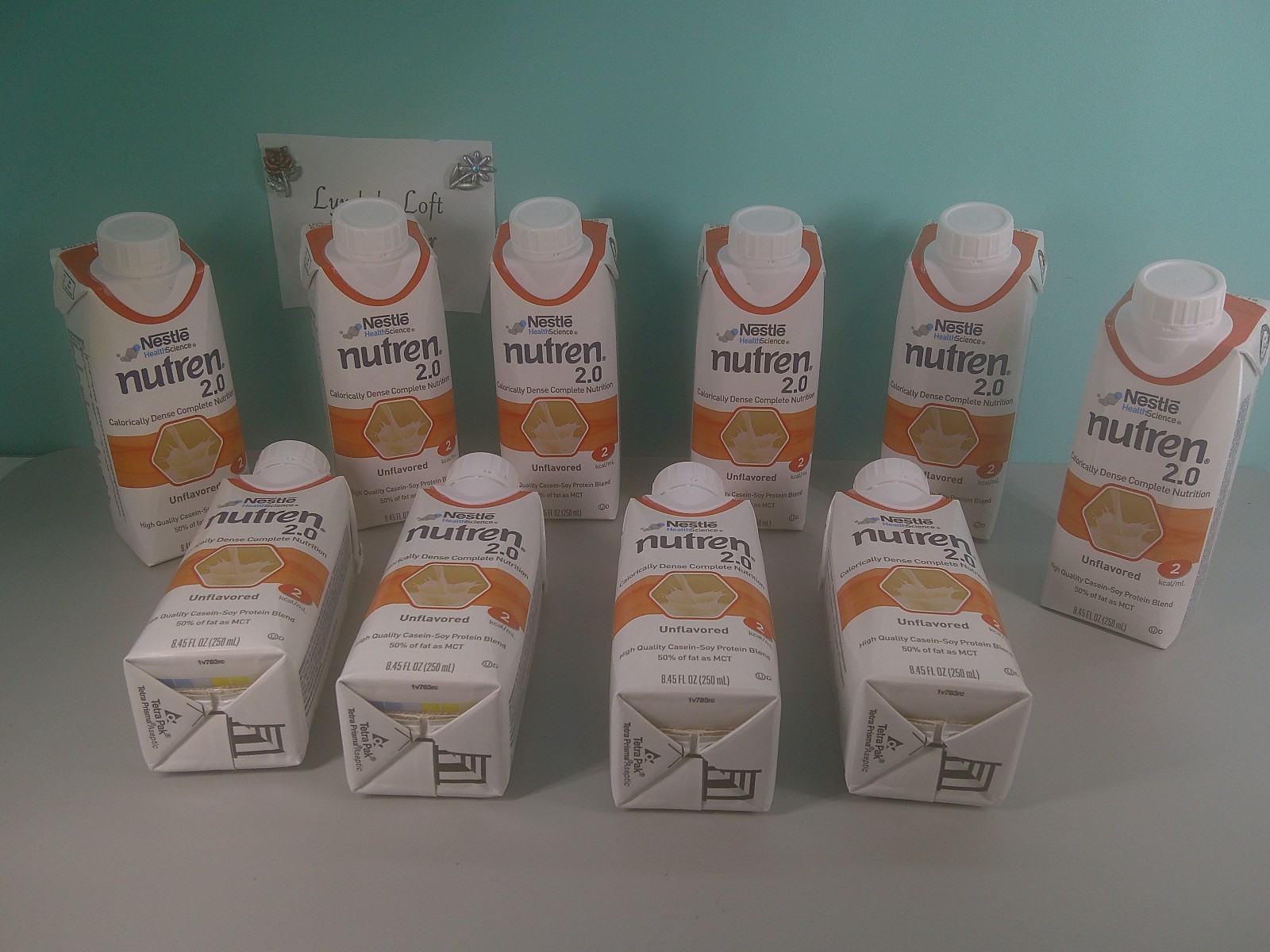 10 Factory Sealed Nestle Nutren 2.0 Unflavored Expires April 2027
