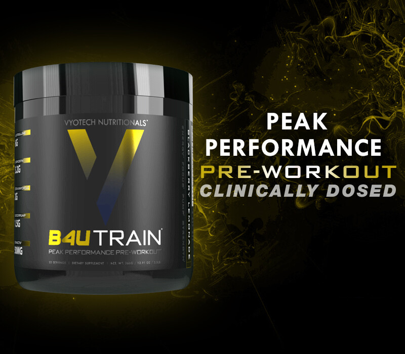 Pre-Workout Muscle Pumps Focus Recovery Energy Endurance B4UTRAIN by Vyotech