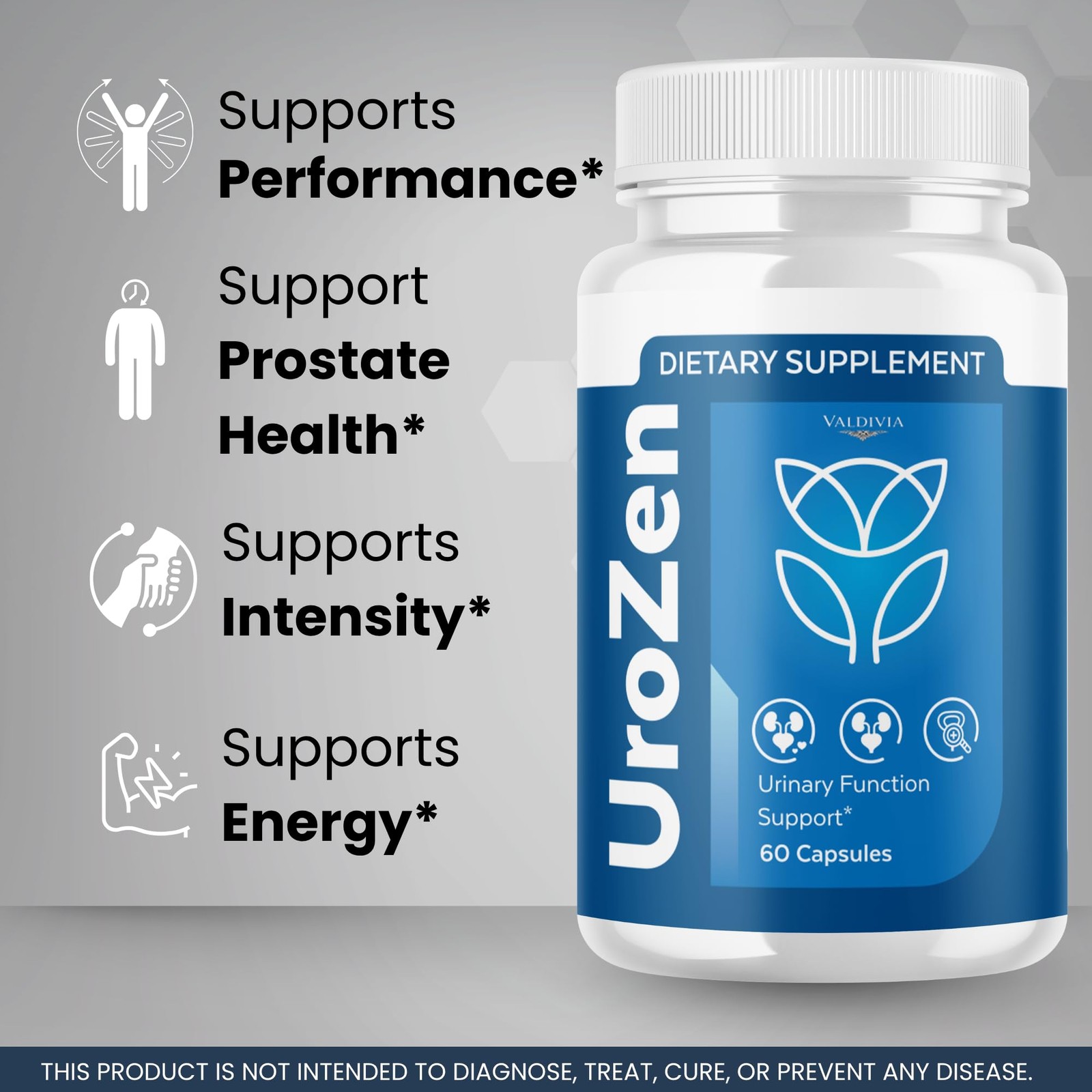 Valdivia UroZen 300 Capsules 5 Pack Daily Wellness Supplement Made in USA