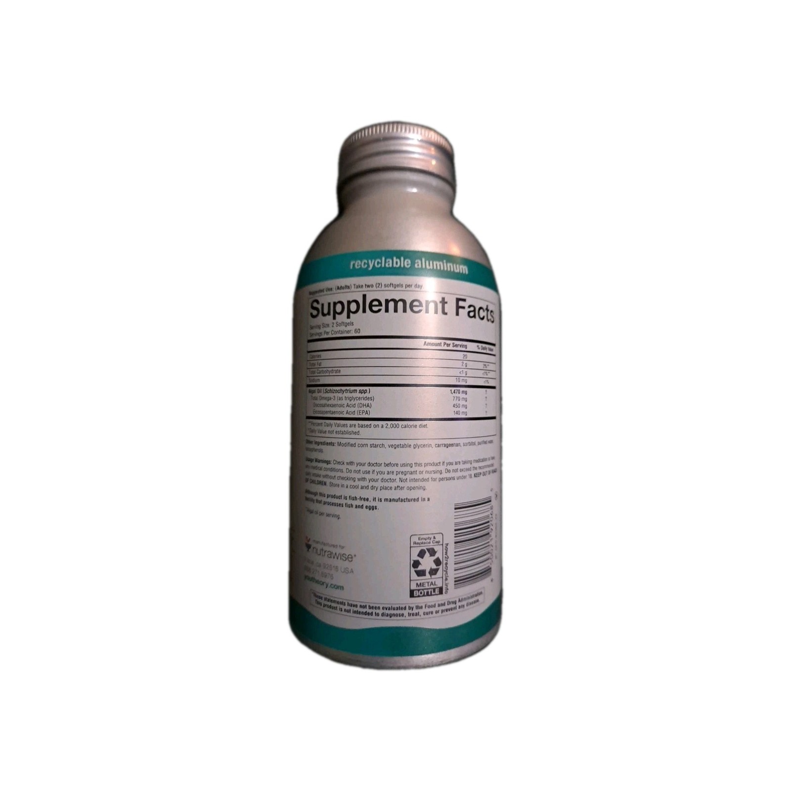 Youtheory Ocean Friendly Omega, 120 Softgels